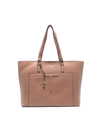 Twinset Embossed-logo Charm Tote Bag In Dune