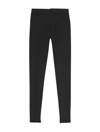 Balenciaga Skinny-leg Zip-hem Legging Pants In Black