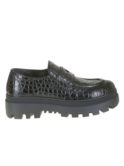 Car Shoe Loafer In Nero
