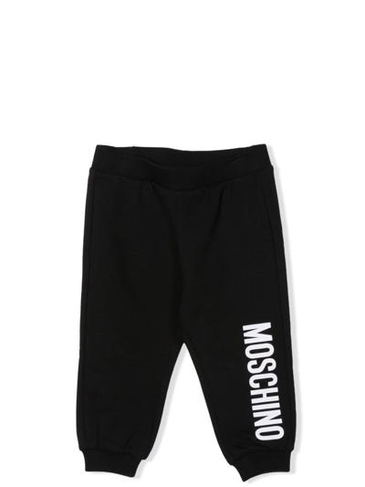 Moschino Babies' Logo Sweatpants In Black