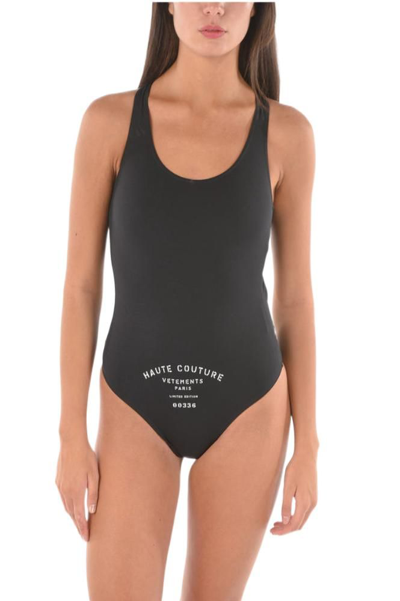 Vetements Womens Black Other Materials One-piece Suit