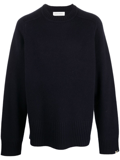 Extreme Cashmere Mama Knitted Cashmere Jumper In Navy