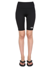 The North Face Logo Print Cyclist Bermuda In Nero