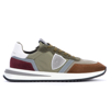 PHILIPPE MODEL PHILIPPE MODEL TROPEZ 2.1 MILITARY GREEN AND BROWN SNEAKER