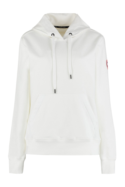 Canada Goose Muskoka Relaxed-fit Cotton Hoody In White
