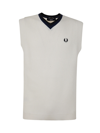 FRED PERRY FP V-NECK KNITTED TANK TOP