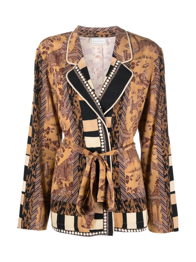 Pierre-louis Mascia Kimono Jacket In Multi