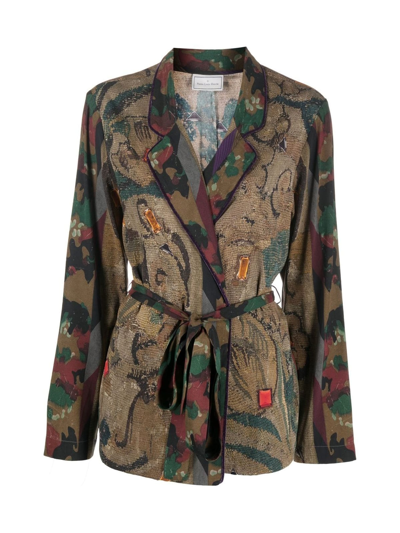 Pierre-louis Mascia Kimono Jacket In Multi