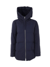 Jil Sander Short Medium Fill Down 01 Recycled Polyester Plain Weave In Midnight
