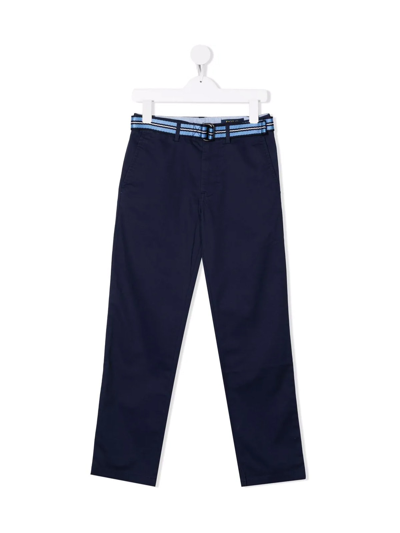 Seven For All Mankind Bedford-pants-flat Front In New Port Navy