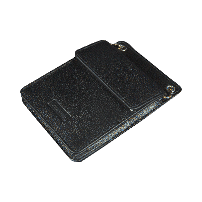 Pre-owned Supreme Leather Id Holder And Wallet 'black'