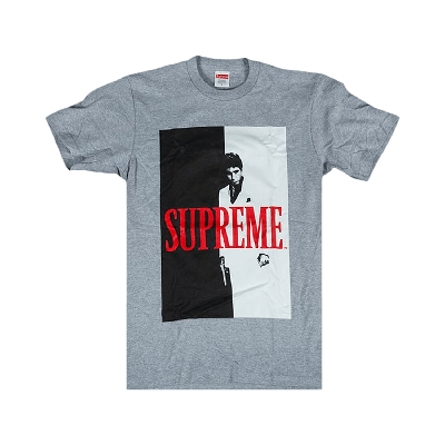 Pre-owned Supreme Scarface Split T-shirt 'grey'