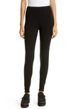 Eileen Fisher Solid Ankle Leggings In Black