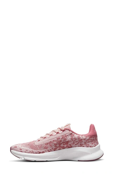 Nike Superrep Go 3 Flyknit Running Shoe In Desert Berry/ Sail-barely Rose