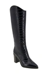 Bcbgeneration Janda Western Boot In Black/croc