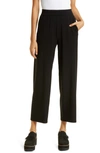 Eileen Fisher Straight Leg Ankle Pants In Black