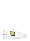 Dsquared2 White Leather Smiley Sneakers Nd Dsquared Donna 40 In Bianco