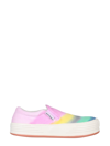 Palm Angels Gradient-pattern Canvas Slip-on Trainers In Multicolor