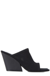 Stella Mccartney Black Mesh Medium Sandals In Black
