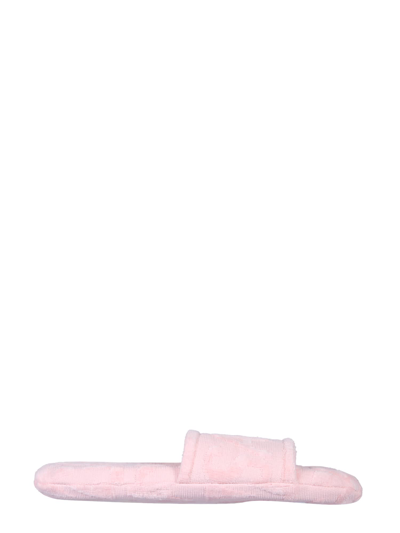 Versace Logo Slipper  Unisex In Pink