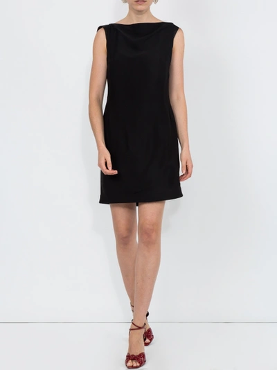 Calvin Klein 205w39nyc Open Back Short Dress Black