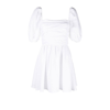 REFORMATION WHITE ZULA LINEN MINI DRESS,1310839WHT18764038