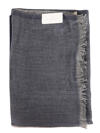 Brunello Cucinelli Sequin-embellished Scarf In Lead