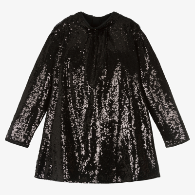Zadig & Voltaire Kids' Girls Black Sequin Dress | ModeSens