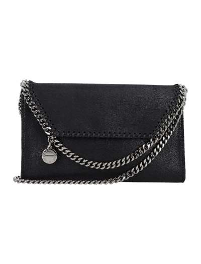Stella Mccartney Black Faux Leather Falabella Shoulder Bag