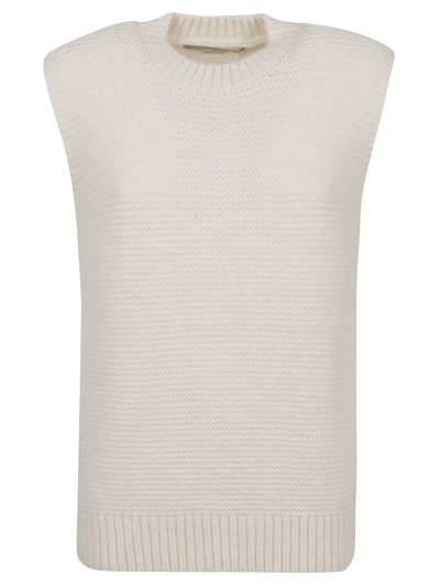 Stella Mccartney Soft Alpaca Staples Knit Sleeveless Top In New