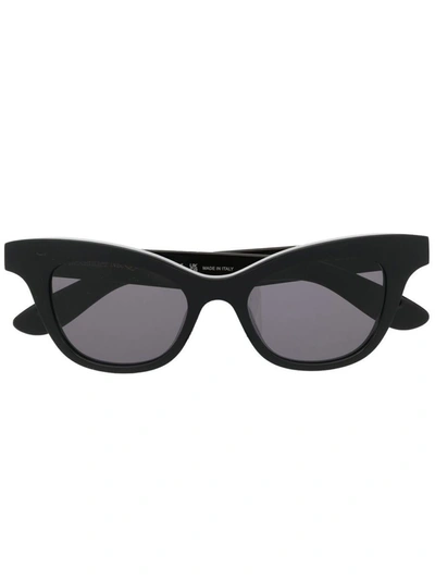 Alexander Mcqueen Am0381s Signature Acetate Sunglasses In Black
