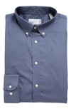Nordstrom Rack Non-iron Trim Fit Dress Shirt In Blue Clematis Pp