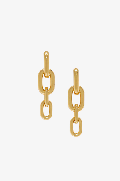 Anine Bing Gradual Link Earrings In Gold