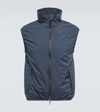 Loro Piana Tilman Vesdt Wind Stretch Storm Gilet In Blue