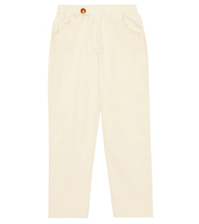 Donsje Beekie Cotton-blend Trousers In Cloudy Cream