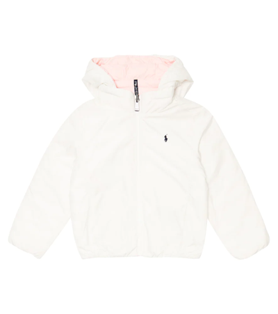 Polo Ralph Lauren Kids' Reversible Puffer Jacket In Hint Of Pink