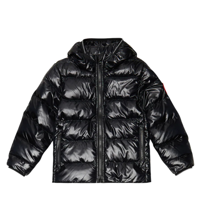 Canada Goose Kids' Crofton Padded Jacket In 黑色