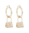 Jacquemus Gold Le Papier 'les Creoles Chiquito' Earrings In Light Gold