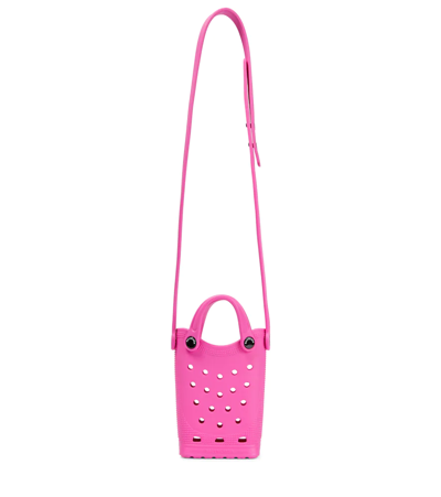Balenciaga X Crocs 迷你单肩包 In Pink