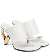 JW ANDERSON EMBELLISHED LEATHER SANDALS