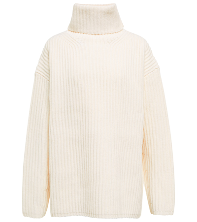 Joseph Ribbed-knit Turtleneck Sweater In Ivory
