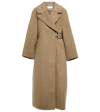 Ganni Recycled Wool-blend Coat In Petrified Oak