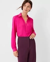 Ann Taylor Essential Shirt In Sweetheart Pink