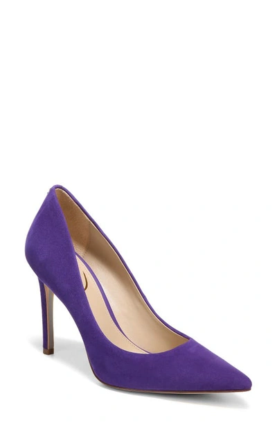 Sam Edelman Women's Hazel Pumps Women's Shoes In Royal Orchid Suede