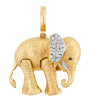 ANNOUSHKA YELLOW GOLD AND DIAMOND MOTHER ELEPHANT CHARM