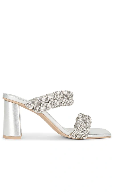Dolce Vita Women's Paily Braided Double Strap High Heel Sandals In Crystal