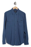 Lucky Brand Western Button-up Shirt In American Navy