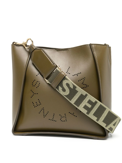 Stella Mccartney Stella Logo Shoulder Bag In 3220 Military Green