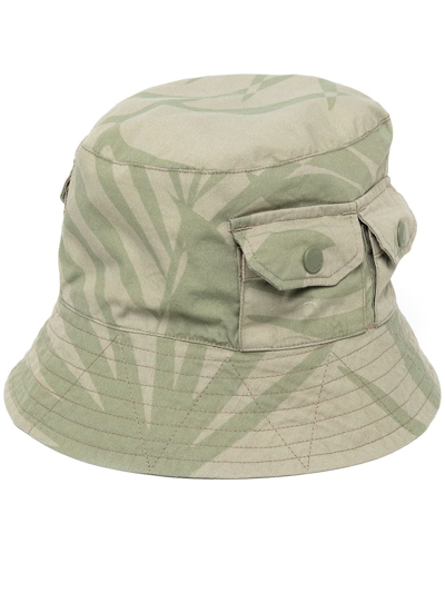 Engineered Garments Camouflage-pattern Bucket Hat In Brown