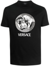 Versace Medusa Print T-shirt In Schwarz